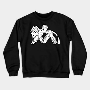 Angel white Crewneck Sweatshirt